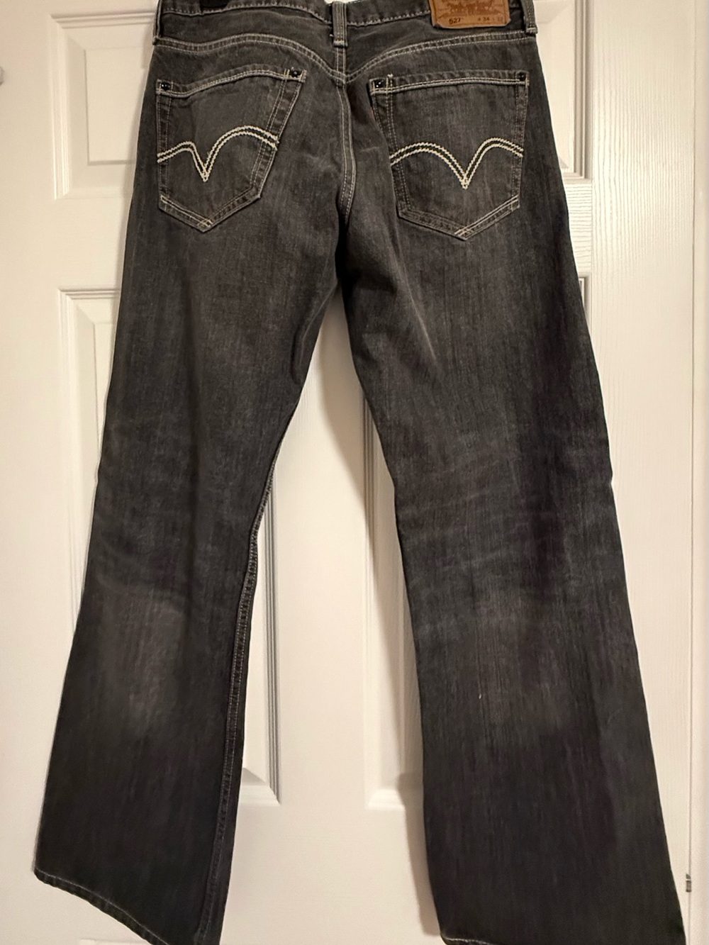 Levi's 527 Men's Washed Gray Relaxed Jeans - Picture 2 of 6